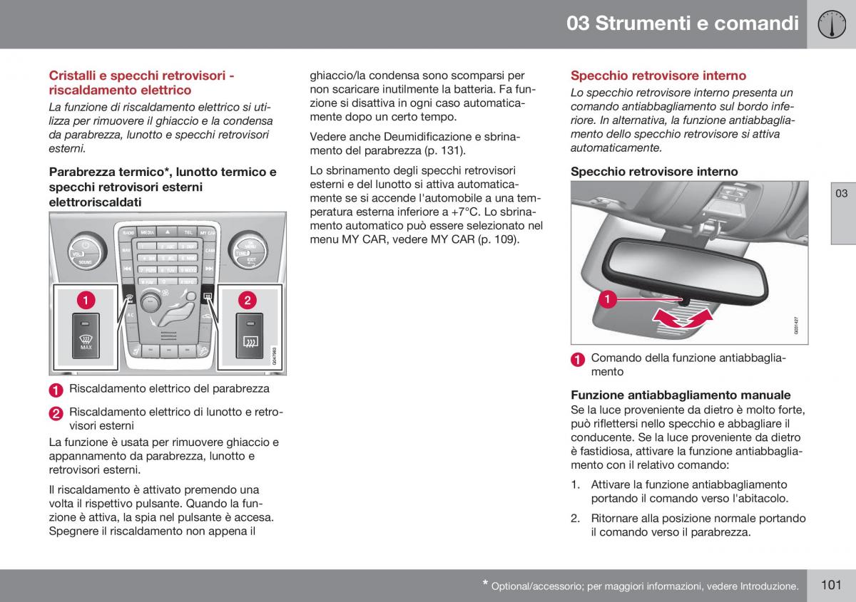 Volvo XC60 I 1 FL manuale del proprietario / page 103