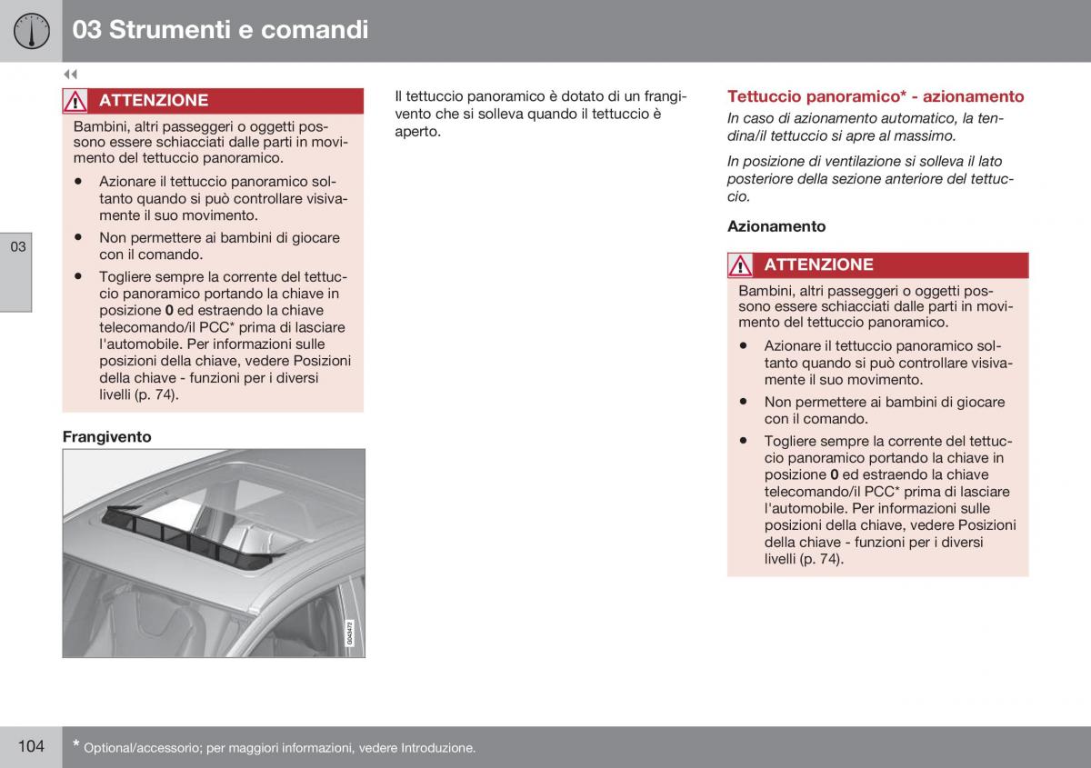 Volvo XC60 I 1 FL manuale del proprietario / page 106