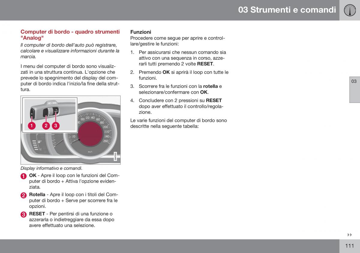 Volvo XC60 I 1 FL manuale del proprietario / page 113