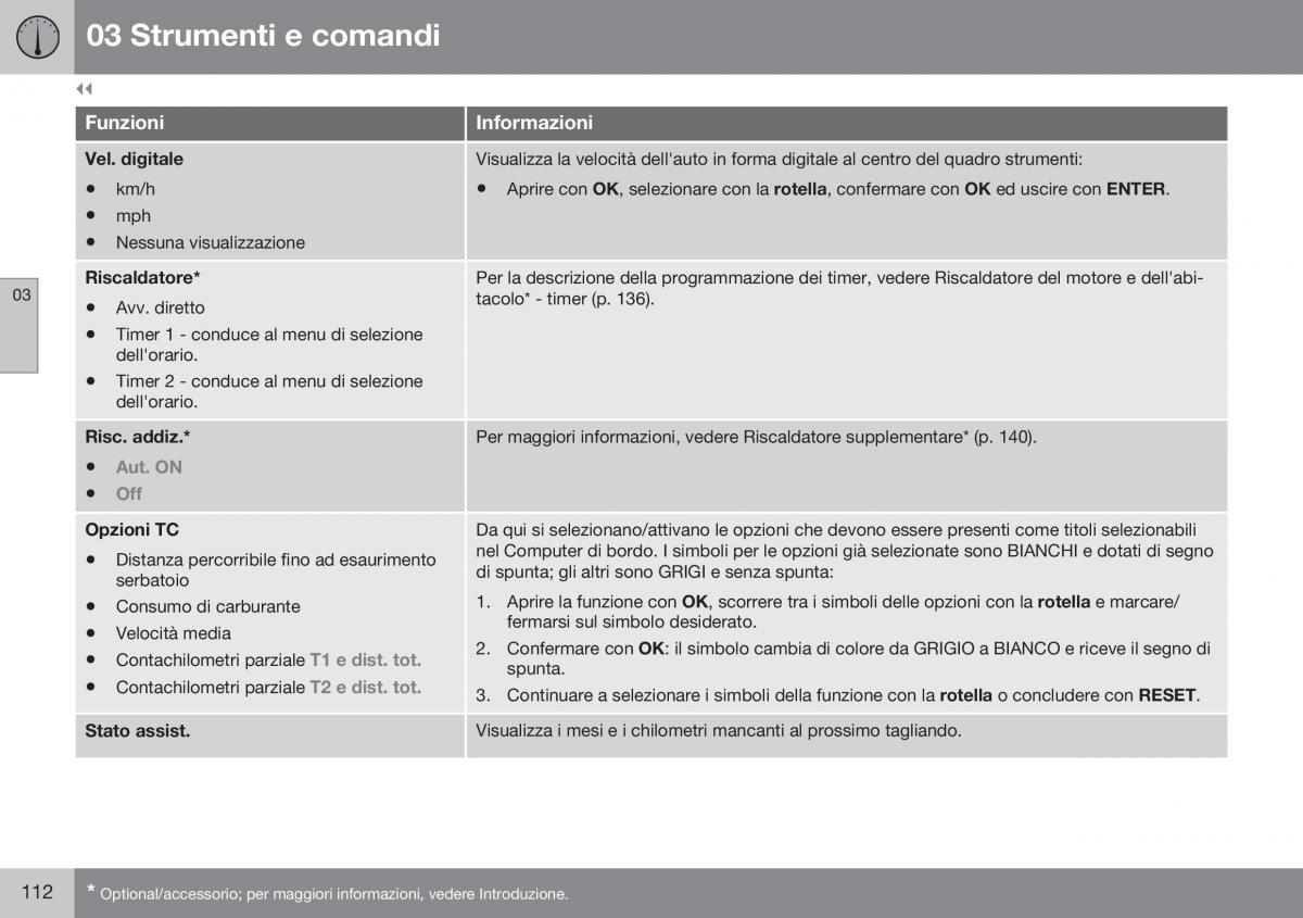 Volvo XC60 I 1 FL manuale del proprietario / page 114