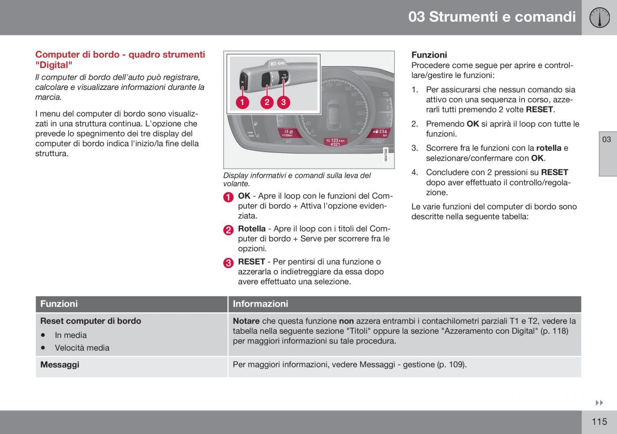 Volvo XC60 I 1 FL manuale del proprietario / page 117