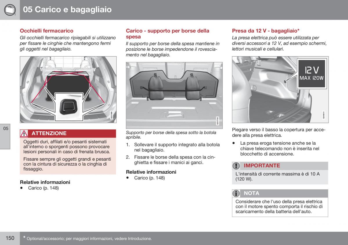 Volvo XC60 I 1 FL manuale del proprietario / page 152