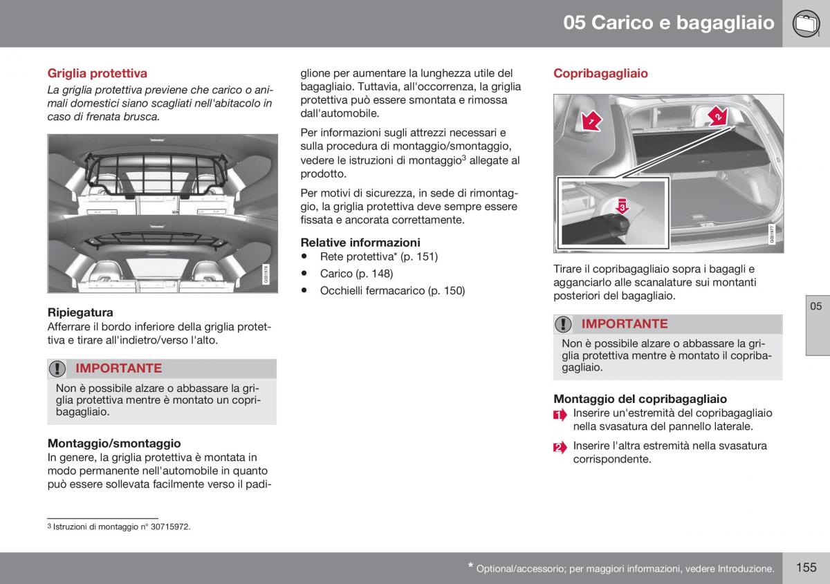 Volvo XC60 I 1 FL manuale del proprietario / page 157