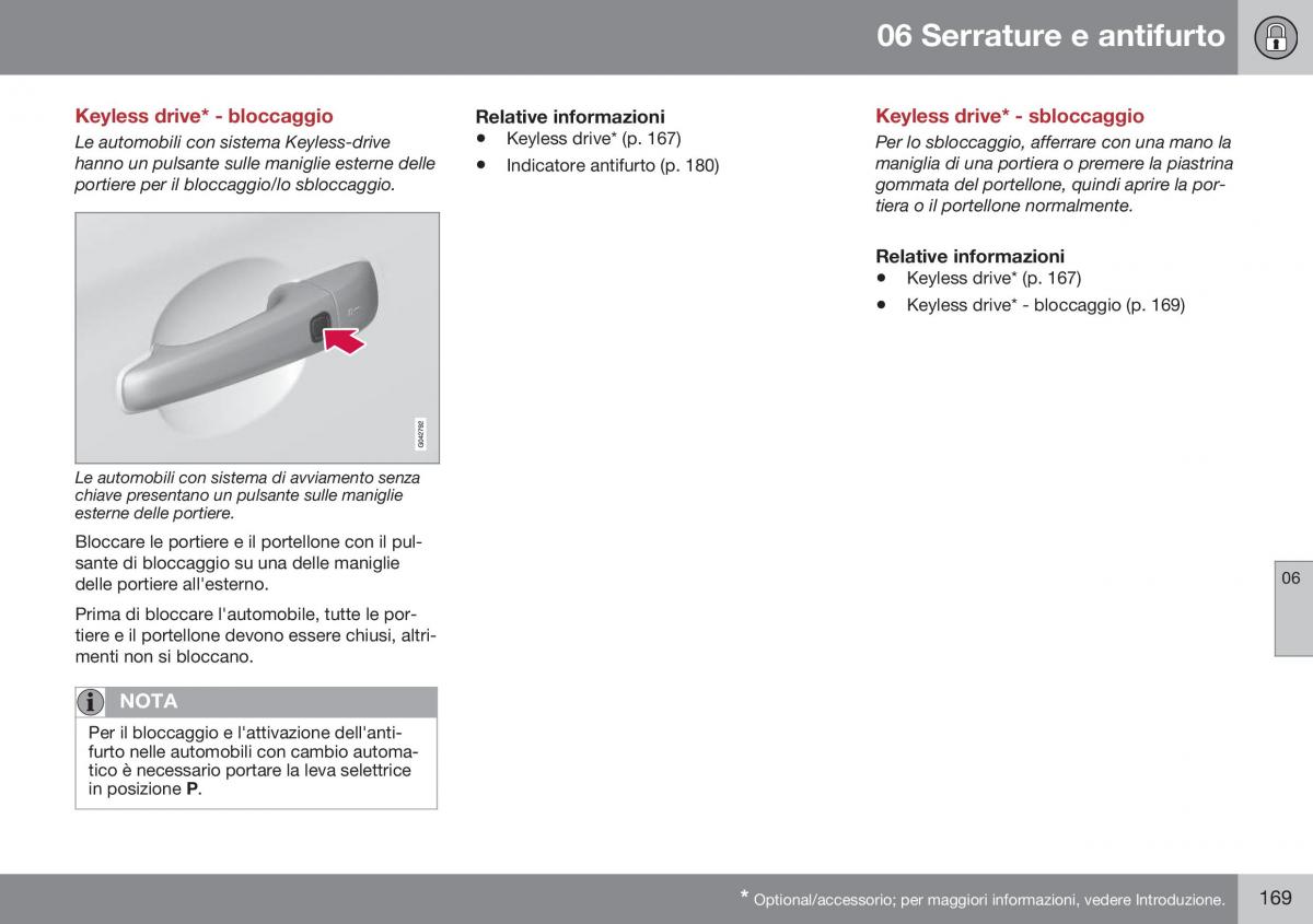 Volvo XC60 I 1 FL manuale del proprietario / page 171