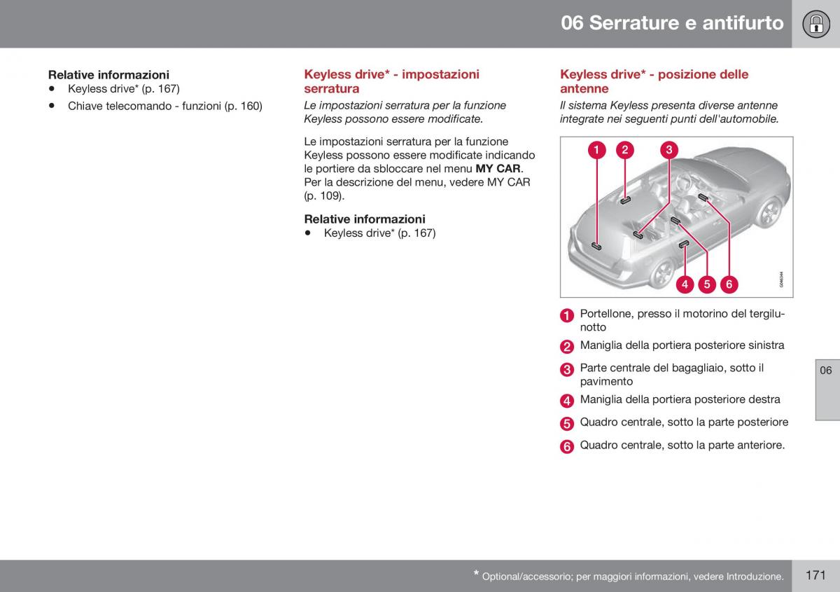 Volvo XC60 I 1 FL manuale del proprietario / page 173