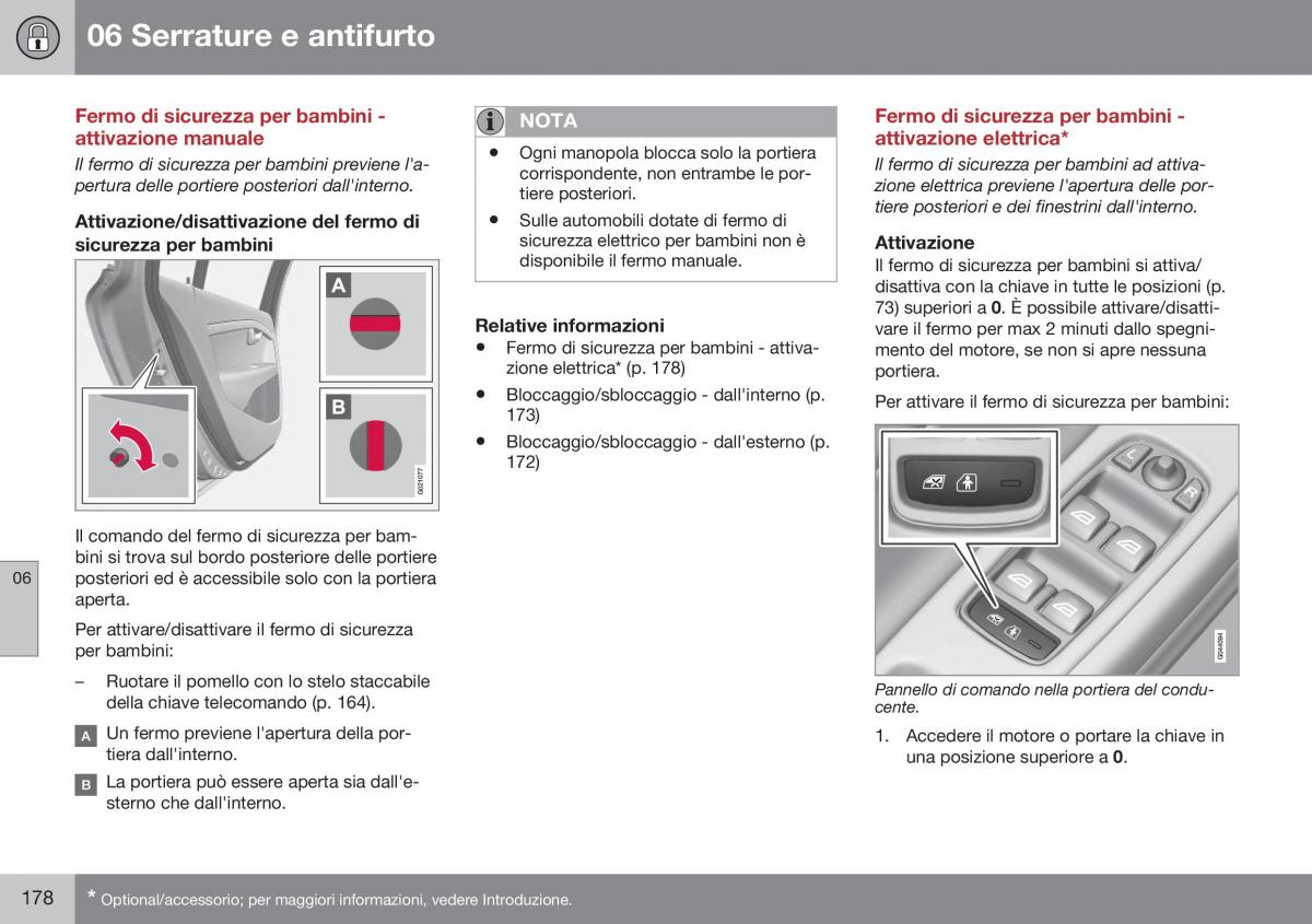 Volvo XC60 I 1 FL manuale del proprietario / page 180