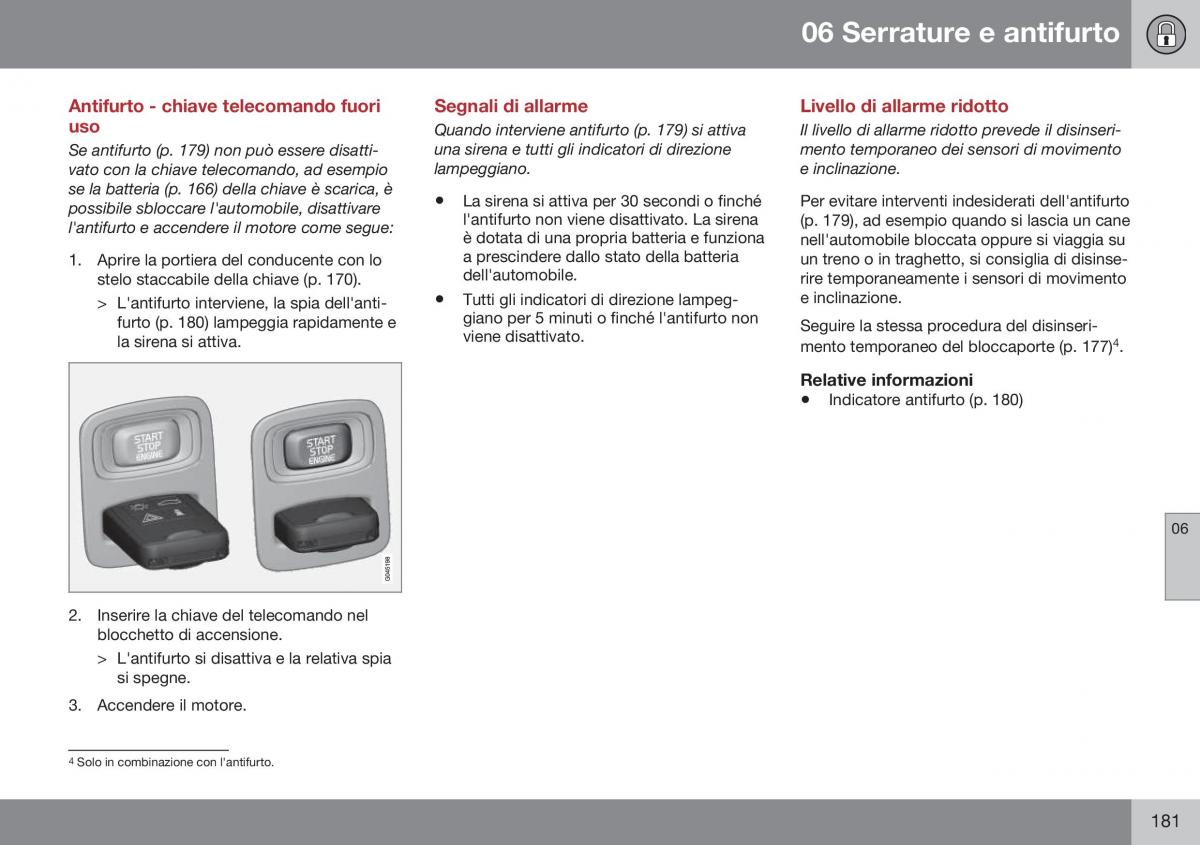 Volvo XC60 I 1 FL manuale del proprietario / page 183