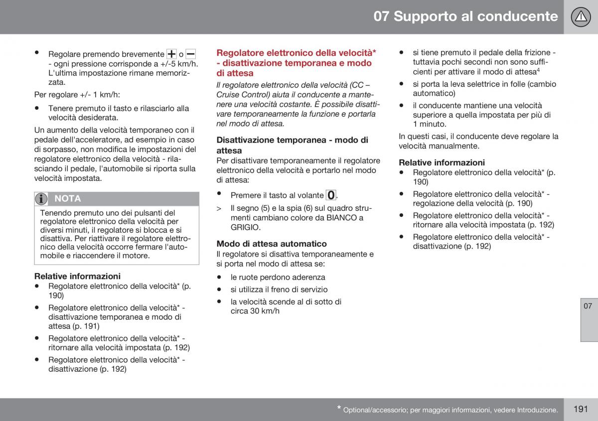 Volvo XC60 I 1 FL manuale del proprietario / page 193