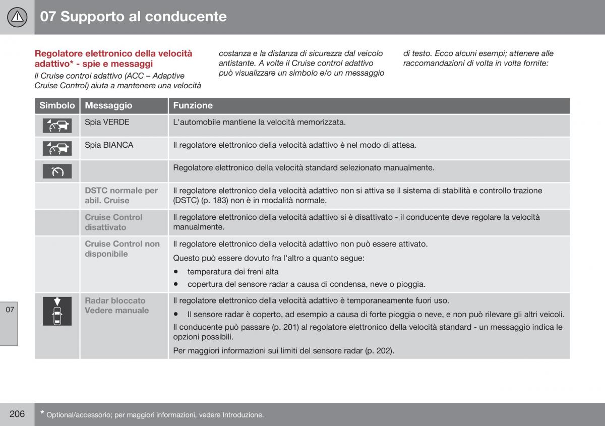 Volvo XC60 I 1 FL manuale del proprietario / page 208