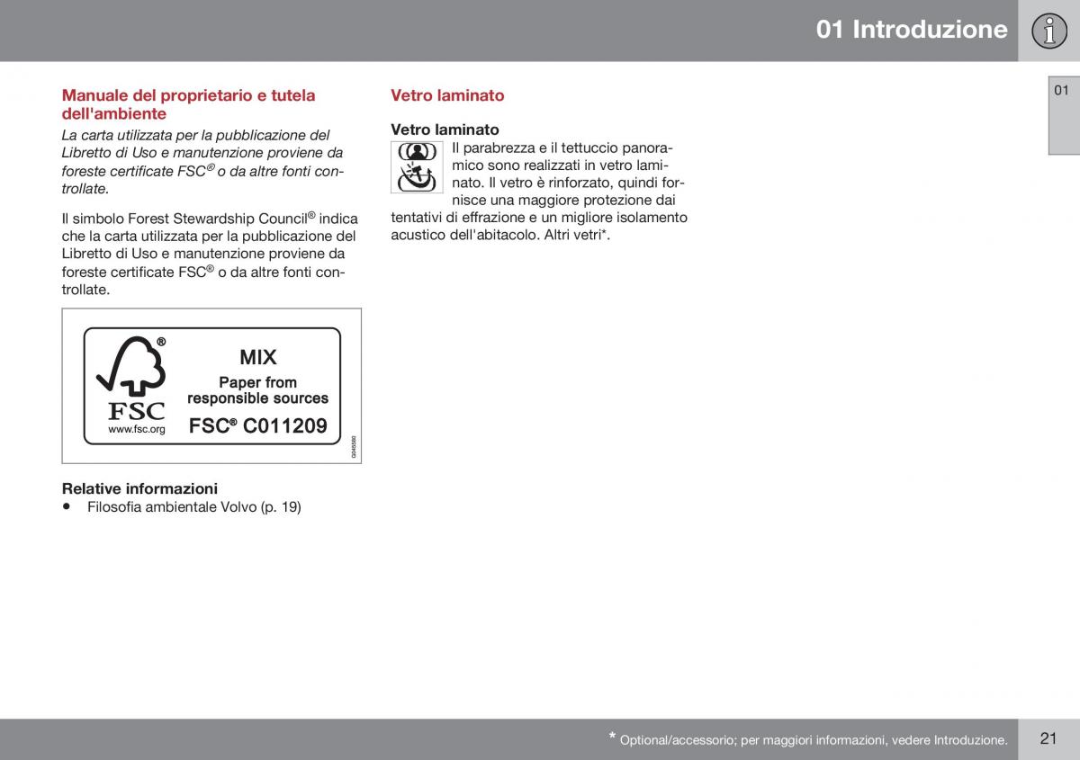 Volvo XC60 I 1 FL manuale del proprietario / page 23