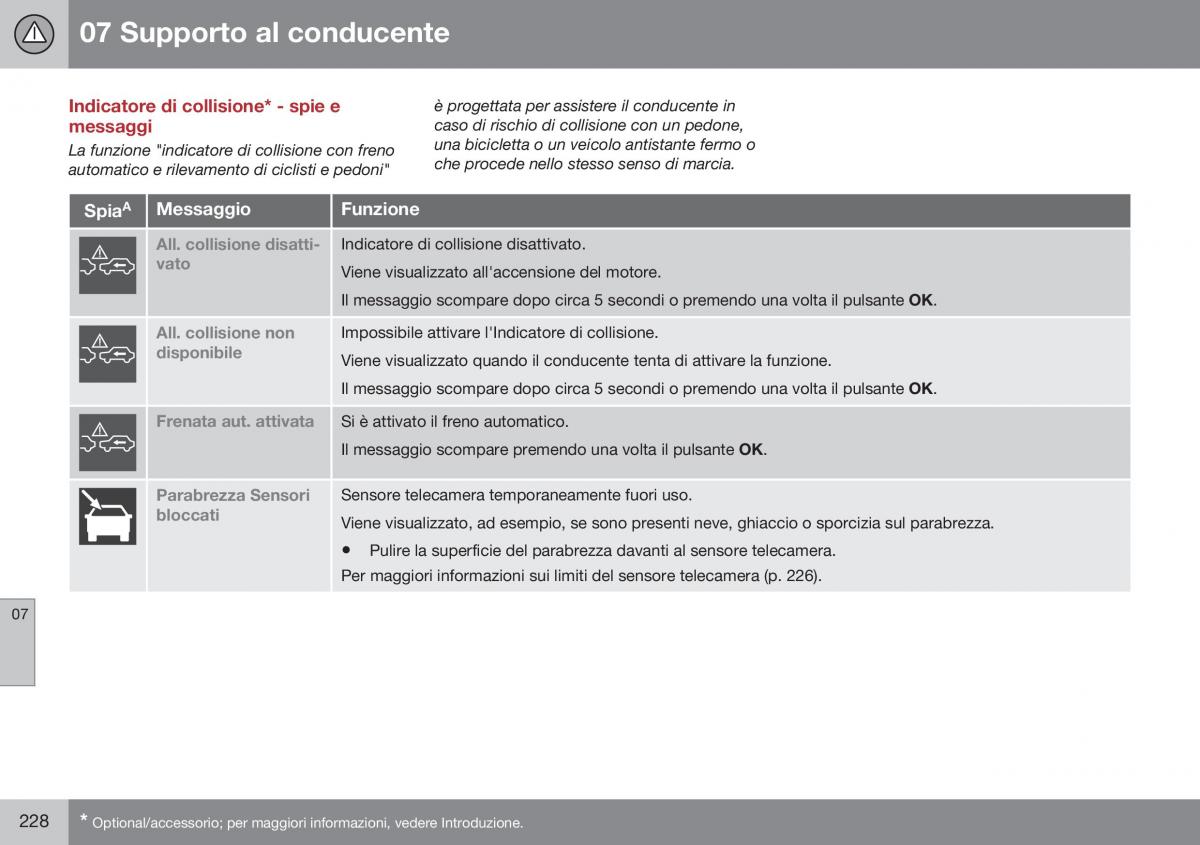 Volvo XC60 I 1 FL manuale del proprietario / page 230