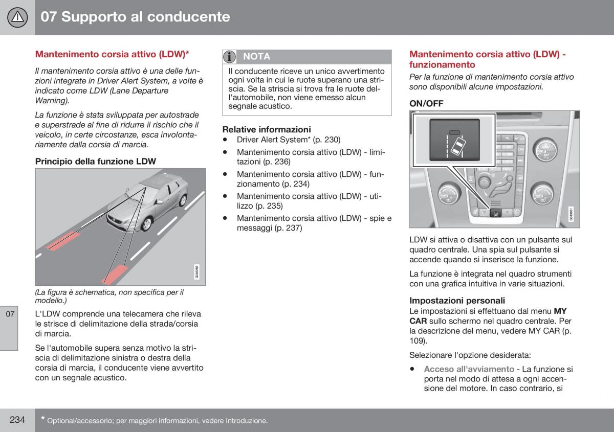 Volvo XC60 I 1 FL manuale del proprietario / page 236