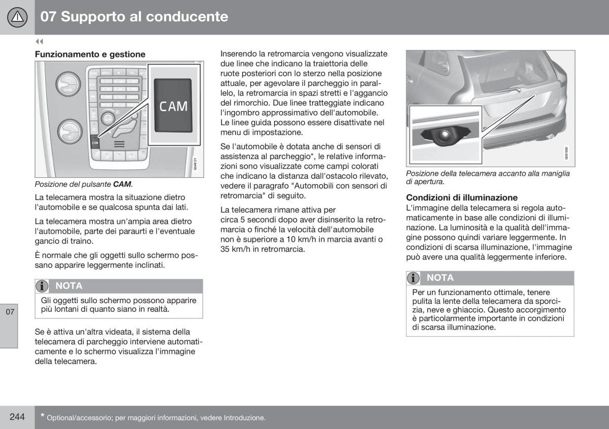 Volvo XC60 I 1 FL manuale del proprietario / page 246