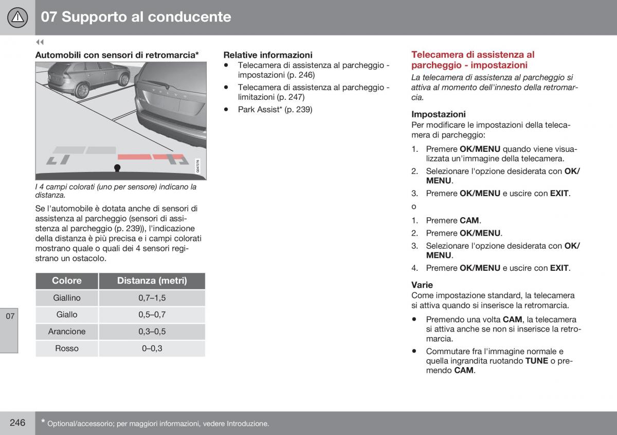 Volvo XC60 I 1 FL manuale del proprietario / page 248