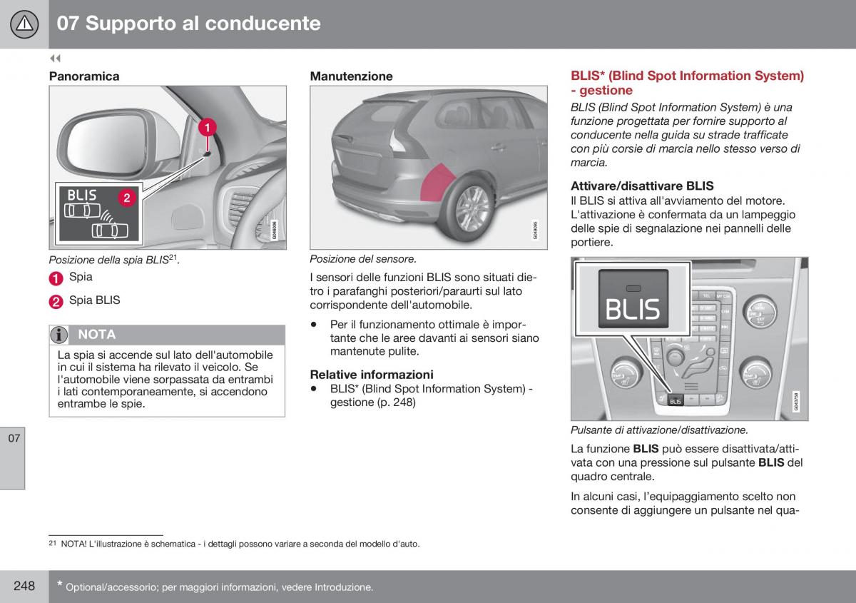 Volvo XC60 I 1 FL manuale del proprietario / page 250