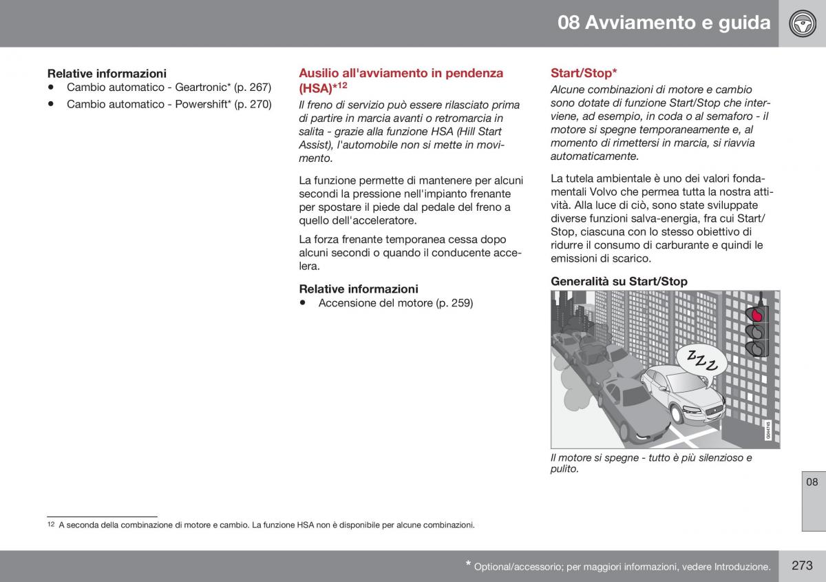 Volvo XC60 I 1 FL manuale del proprietario / page 275