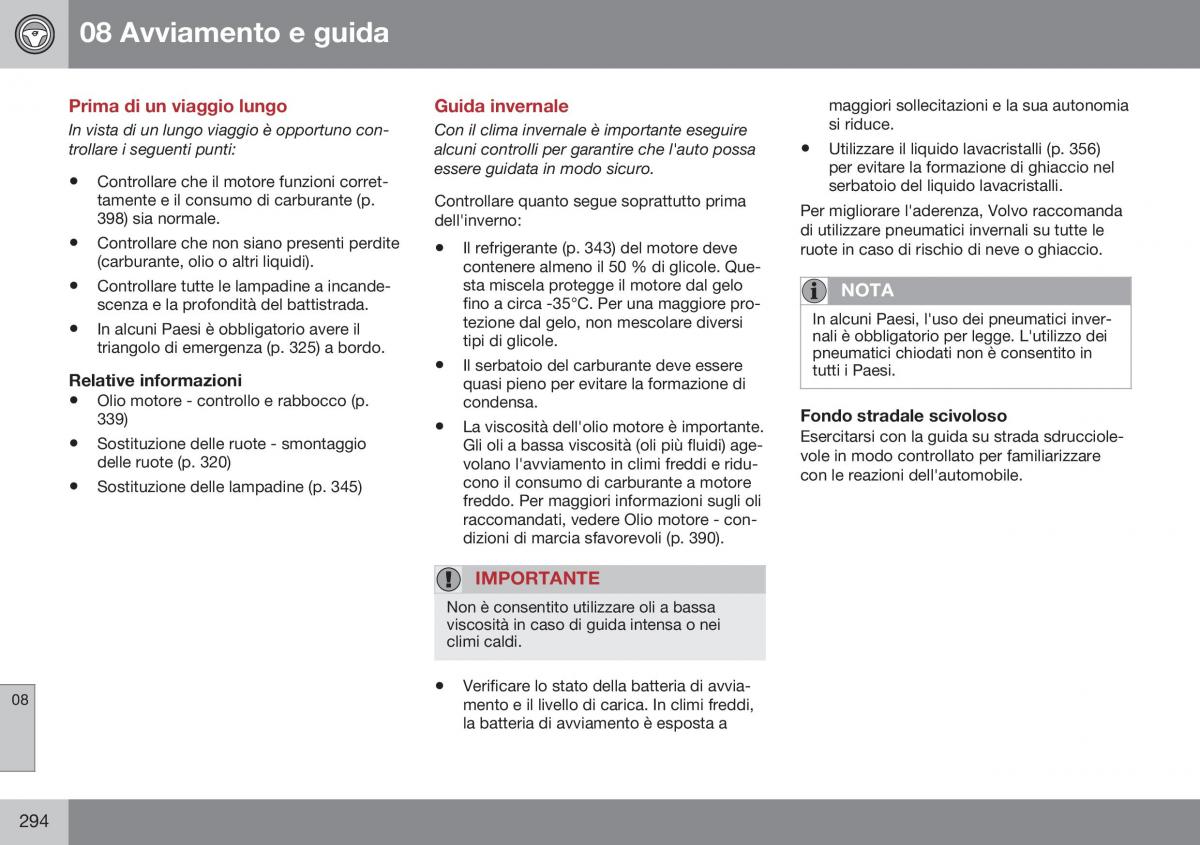 Volvo XC60 I 1 FL manuale del proprietario / page 296