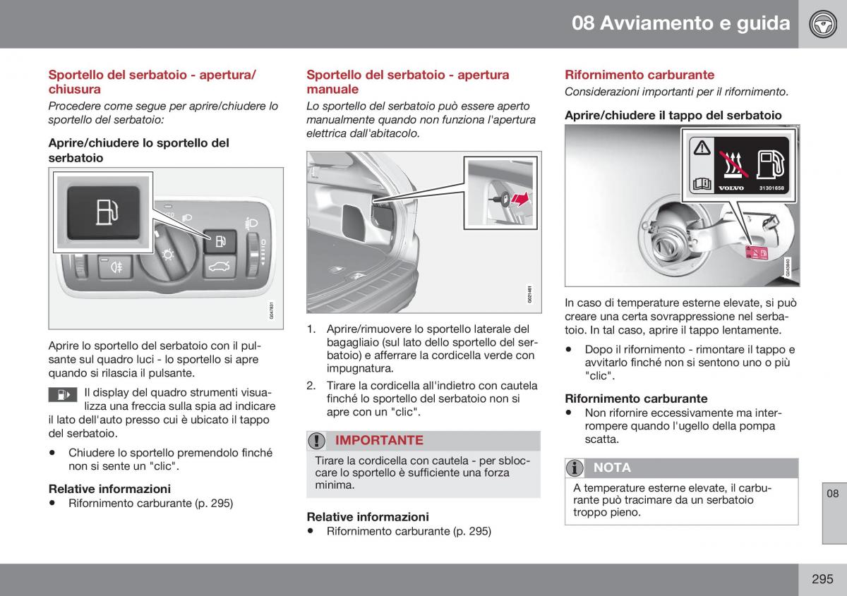 Volvo XC60 I 1 FL manuale del proprietario / page 297