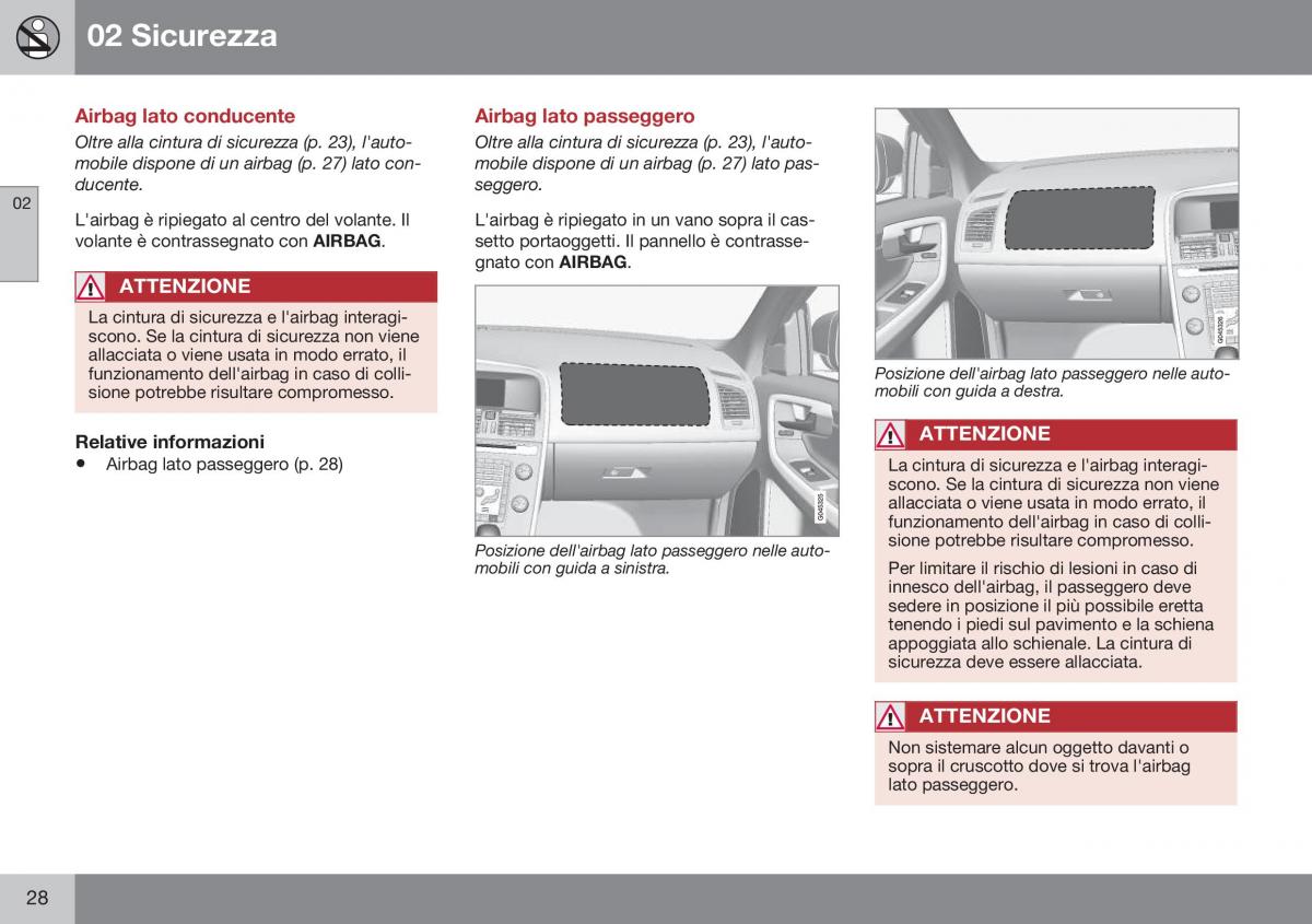 Volvo XC60 I 1 FL manuale del proprietario / page 30