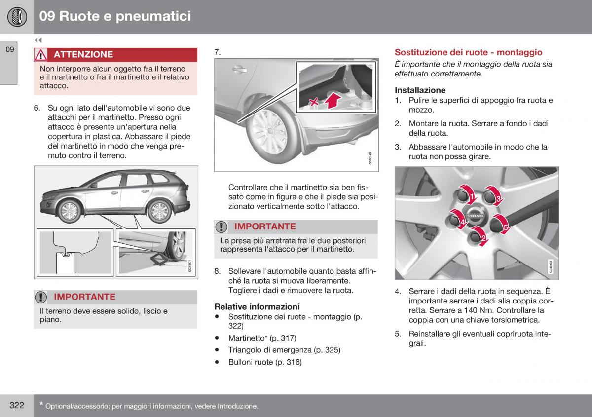 Volvo XC60 I 1 FL manuale del proprietario / page 324