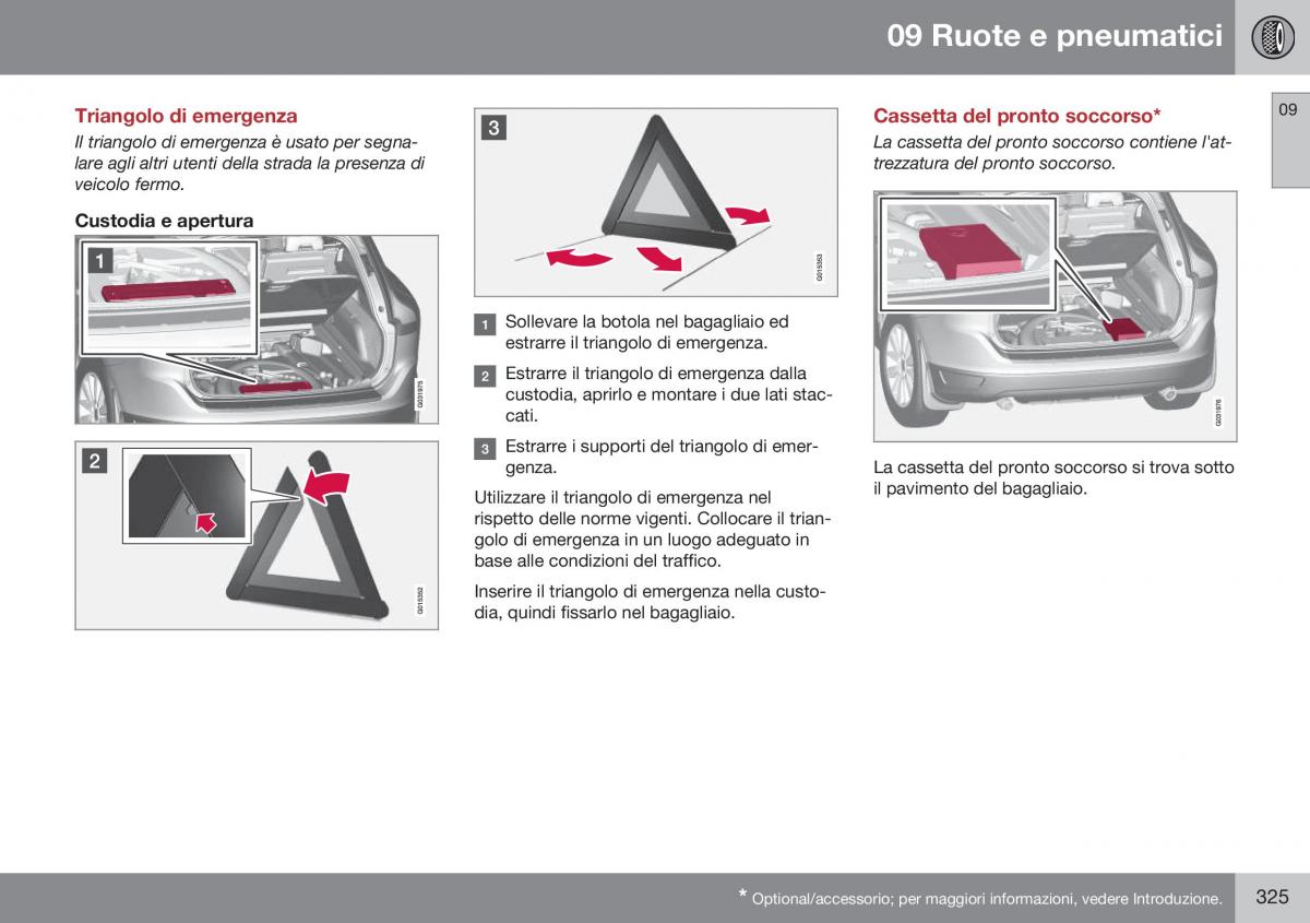 Volvo XC60 I 1 FL manuale del proprietario / page 327