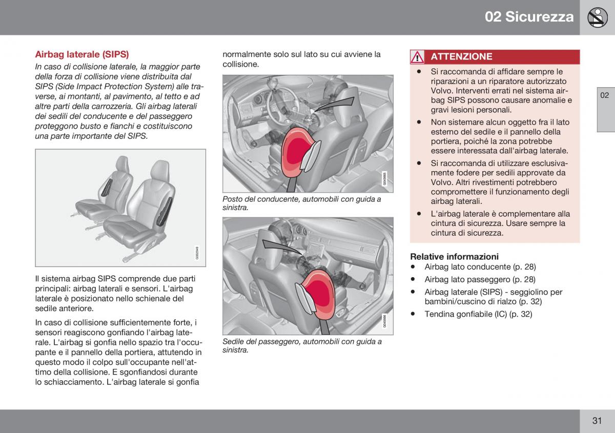 Volvo XC60 I 1 FL manuale del proprietario / page 33