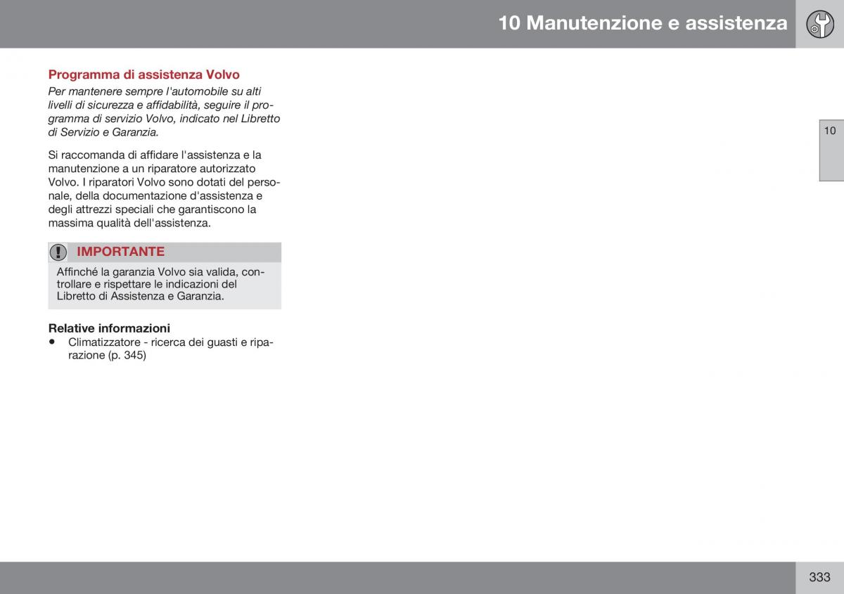 Volvo XC60 I 1 FL manuale del proprietario / page 335