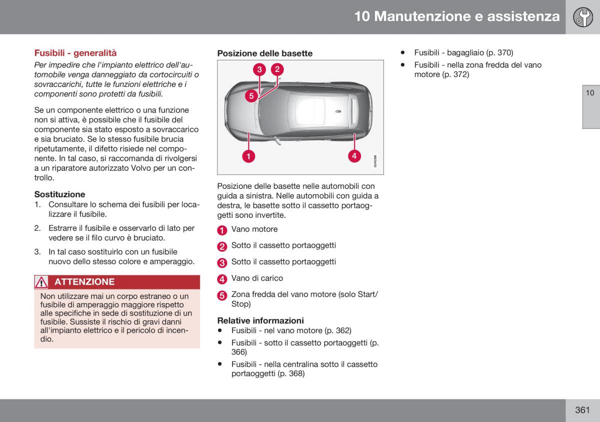 Volvo XC60 I 1 FL manuale del proprietario / page 363