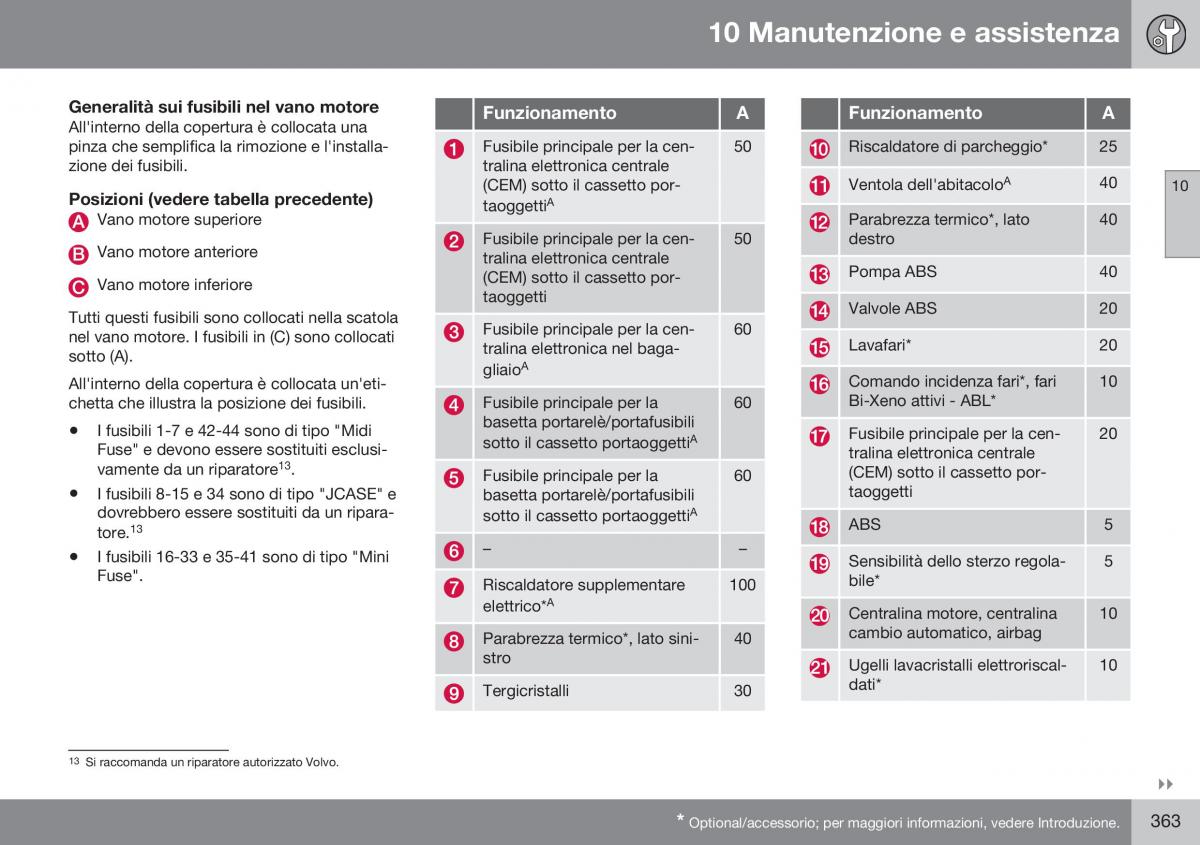 Volvo XC60 I 1 FL manuale del proprietario / page 365