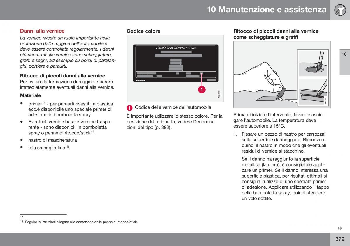 Volvo XC60 I 1 FL manuale del proprietario / page 381