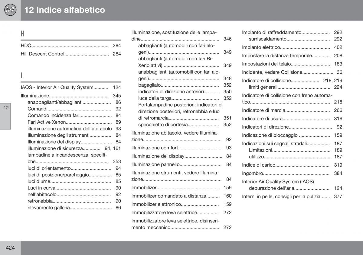 Volvo XC60 I 1 FL manuale del proprietario / page 426