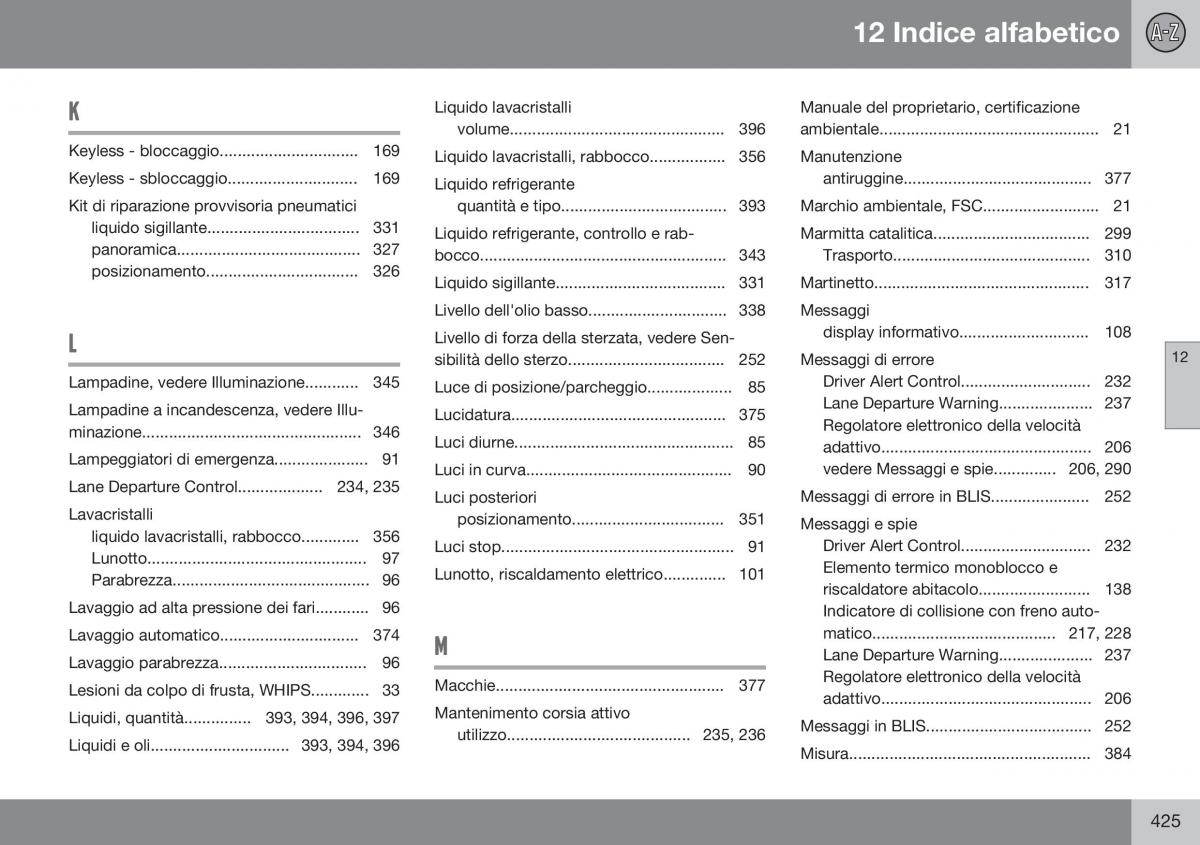 Volvo XC60 I 1 FL manuale del proprietario / page 427