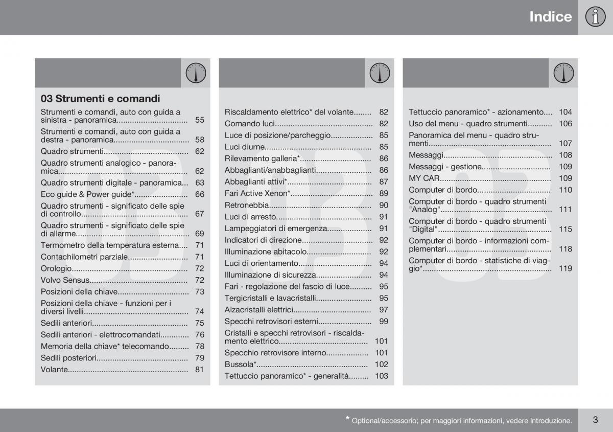 Volvo XC60 I 1 FL manuale del proprietario / page 5