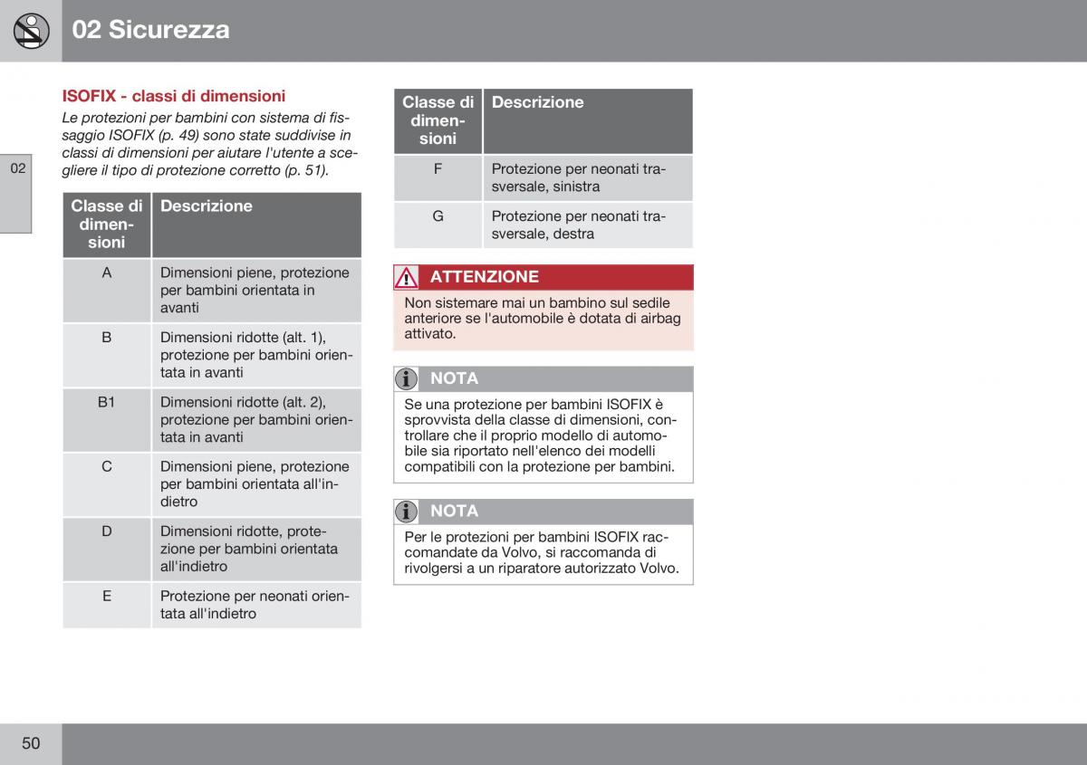 Volvo XC60 I 1 FL manuale del proprietario / page 52