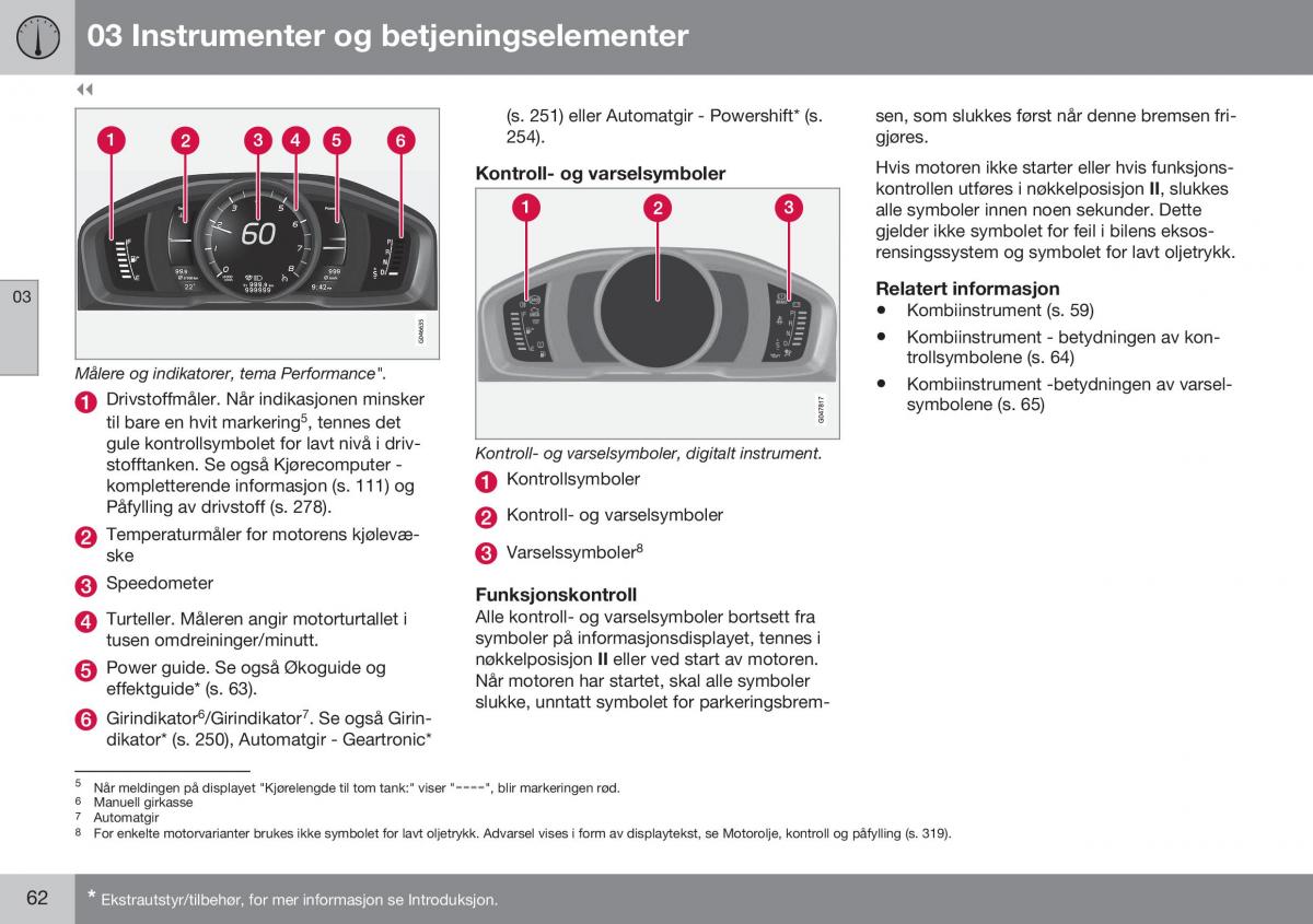 Volvo XC60 I 1 FL bruksanvisningen / page 64