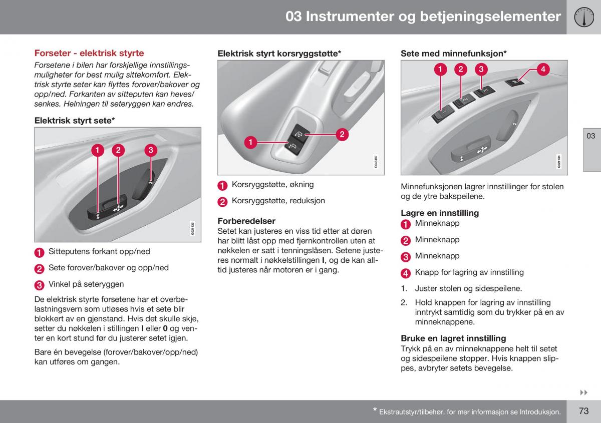 Volvo XC60 I 1 FL bruksanvisningen / page 75