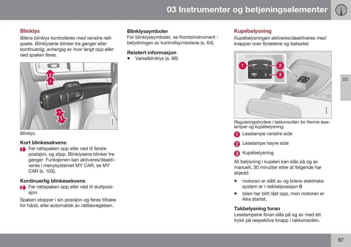 Volvo XC60 I 1 FL bruksanvisningen / page 89