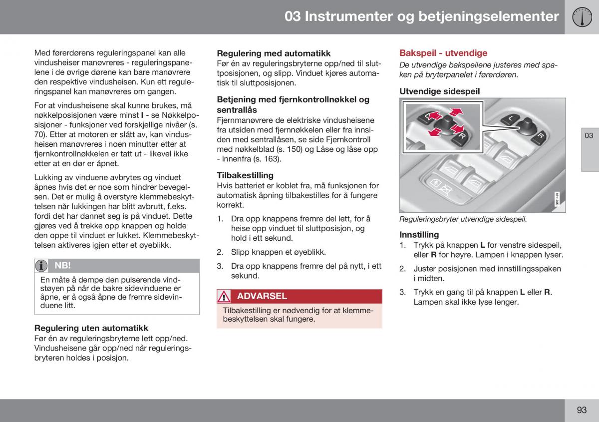 Volvo XC60 I 1 FL bruksanvisningen / page 95