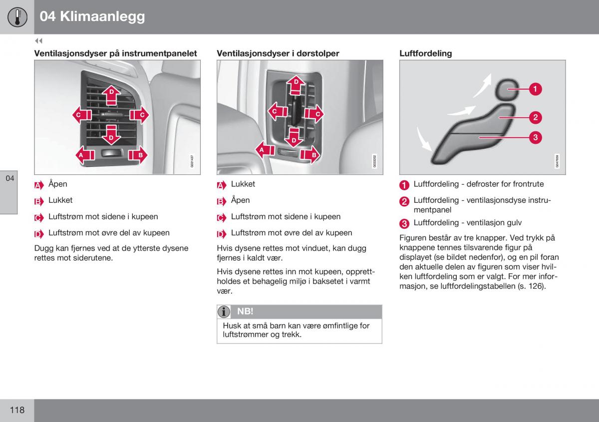 Volvo XC60 I 1 FL bruksanvisningen / page 120