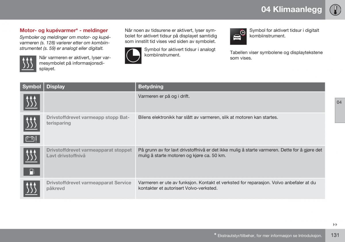 Volvo XC60 I 1 FL bruksanvisningen / page 133