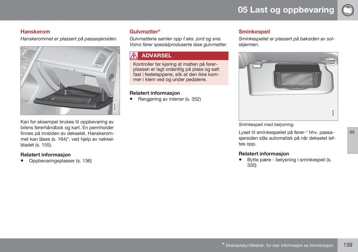 Volvo XC60 I 1 FL bruksanvisningen / page 141