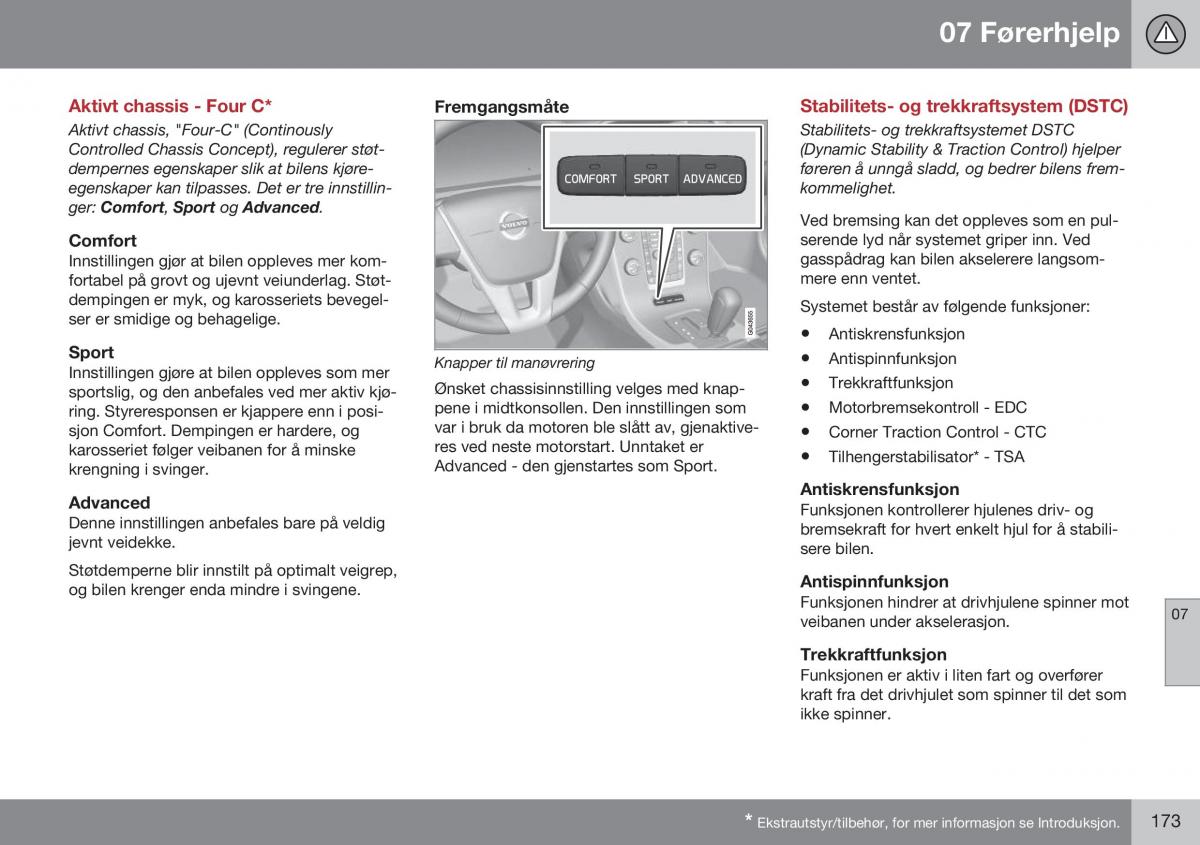 Volvo XC60 I 1 FL bruksanvisningen / page 175