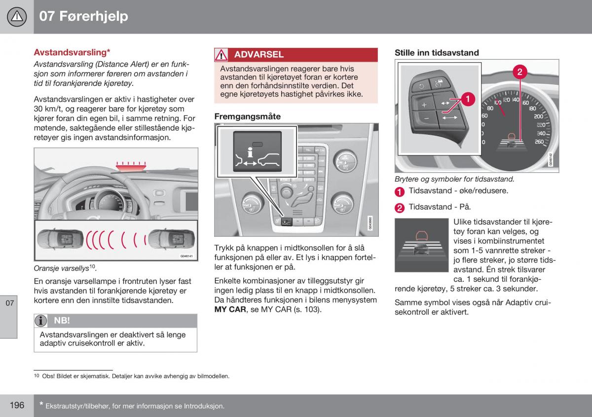 Volvo XC60 I 1 FL bruksanvisningen / page 198