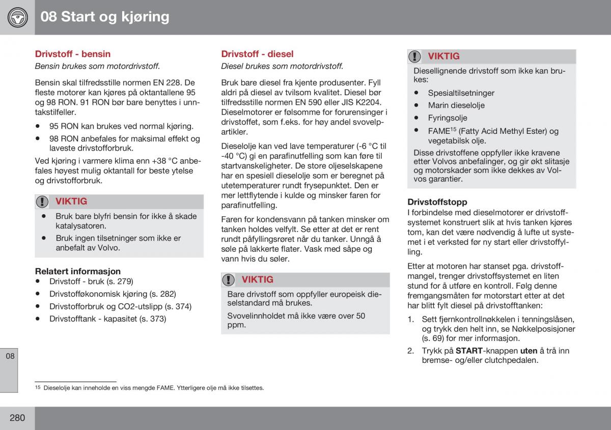 Volvo XC60 I 1 FL bruksanvisningen / page 282