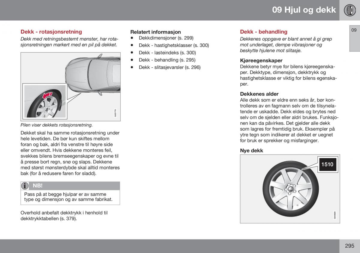 Volvo XC60 I 1 FL bruksanvisningen / page 297