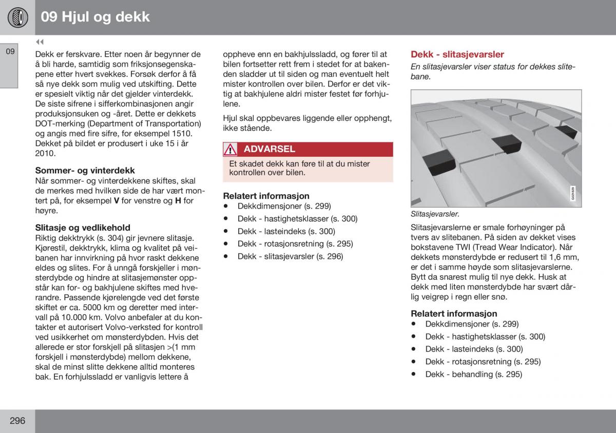 Volvo XC60 I 1 FL bruksanvisningen / page 298