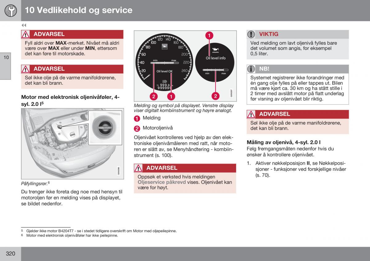 Volvo XC60 I 1 FL bruksanvisningen / page 322