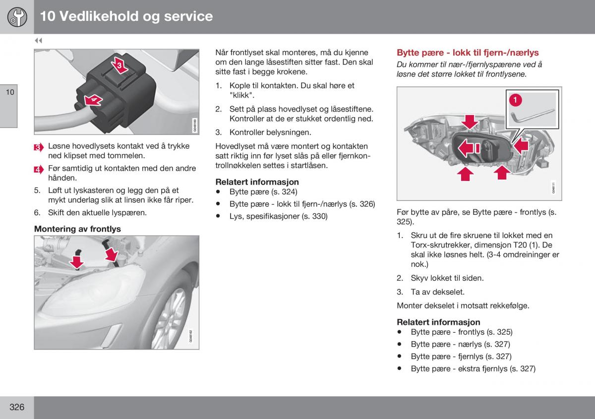 Volvo XC60 I 1 FL bruksanvisningen / page 328