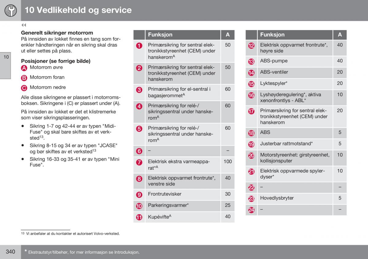 Volvo XC60 I 1 FL bruksanvisningen / page 342