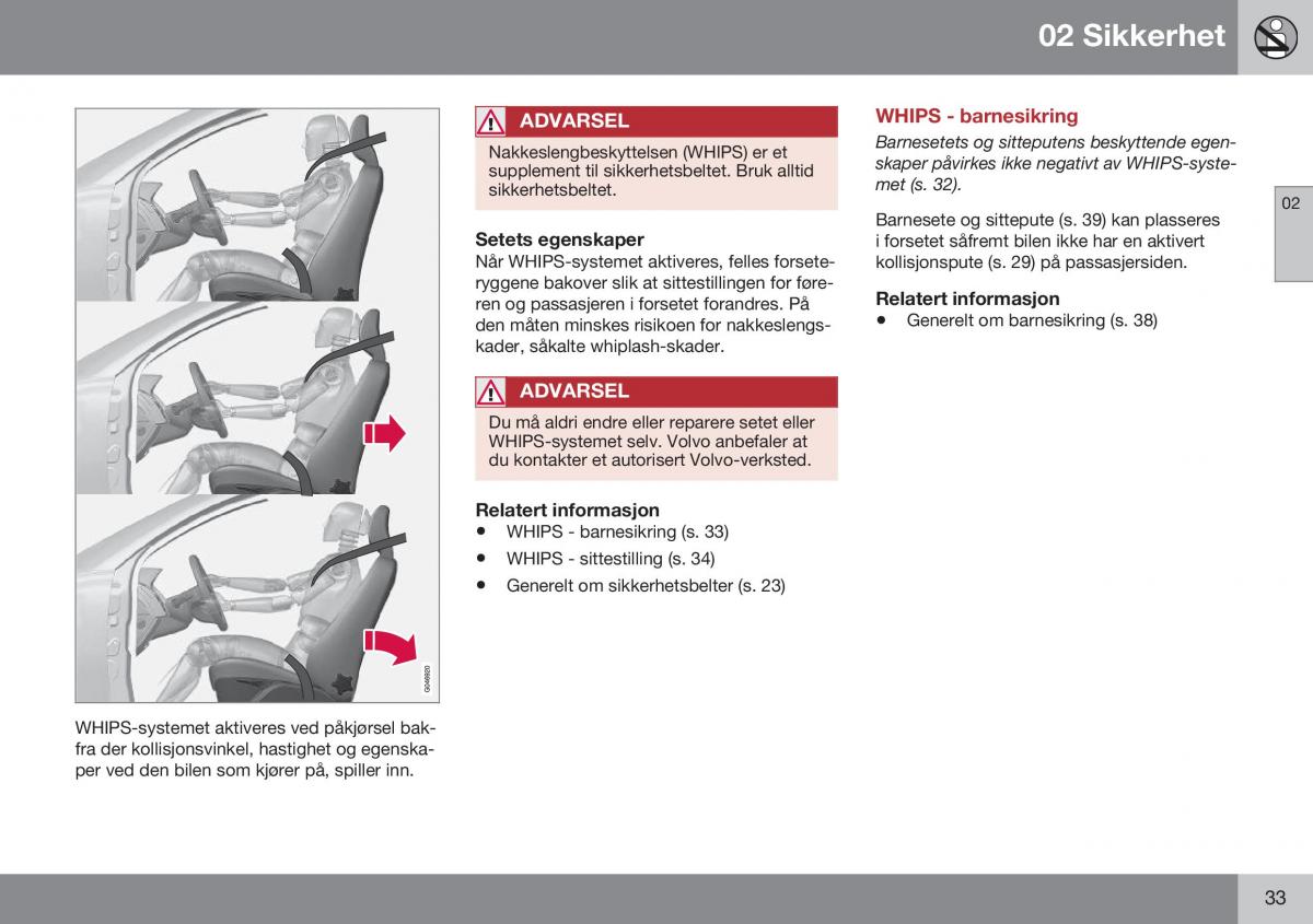 Volvo XC60 I 1 FL bruksanvisningen / page 35